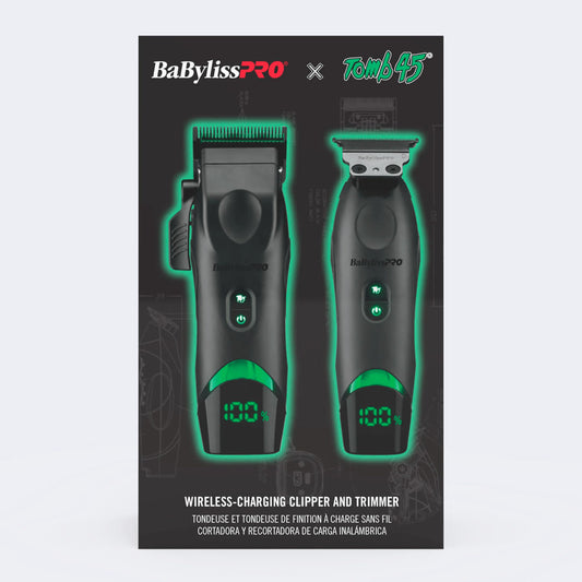 Babyliss Pro X TOMB45 wireless charging Clipper Combo
