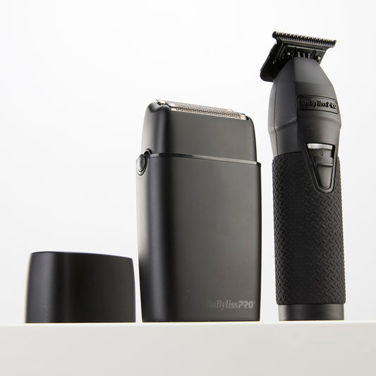 Duo Babyliss Pro Black FX Tondeuse de finition et rasoir double lame