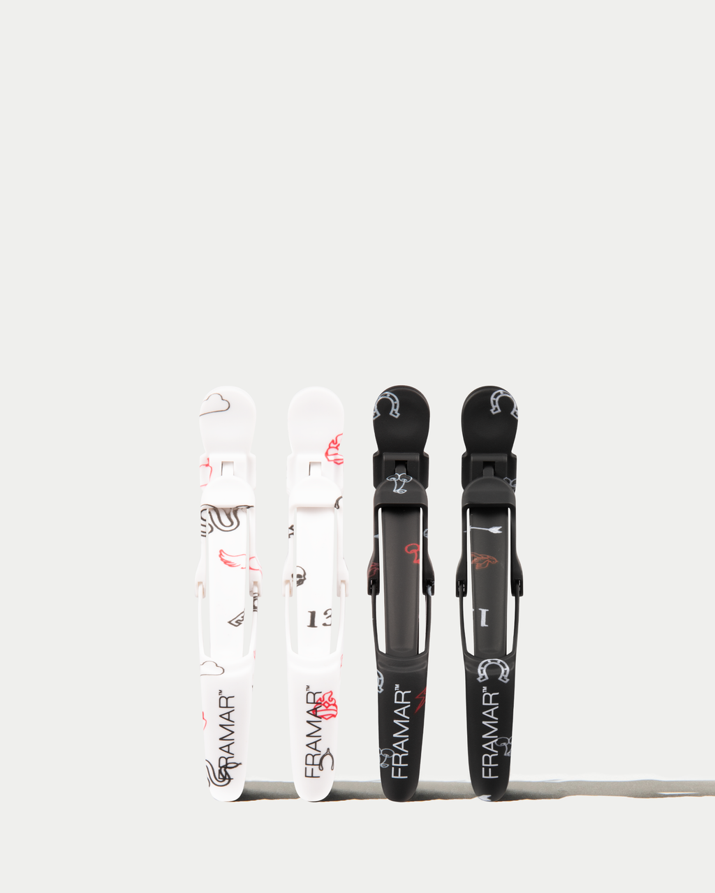 Framar Gator Clip Get Lucky 4/pk