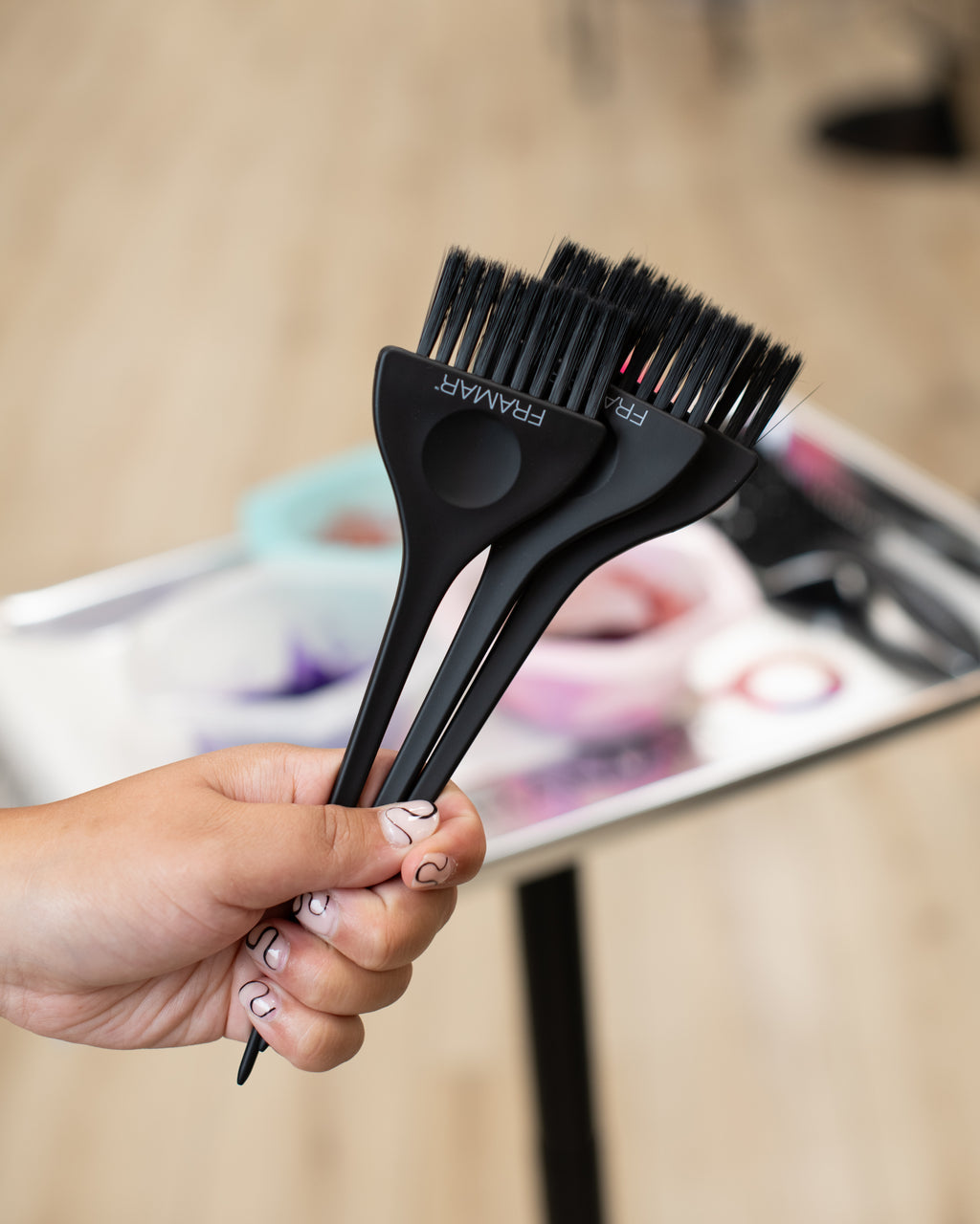 Framar Classic Brush Matte Black 3/pk