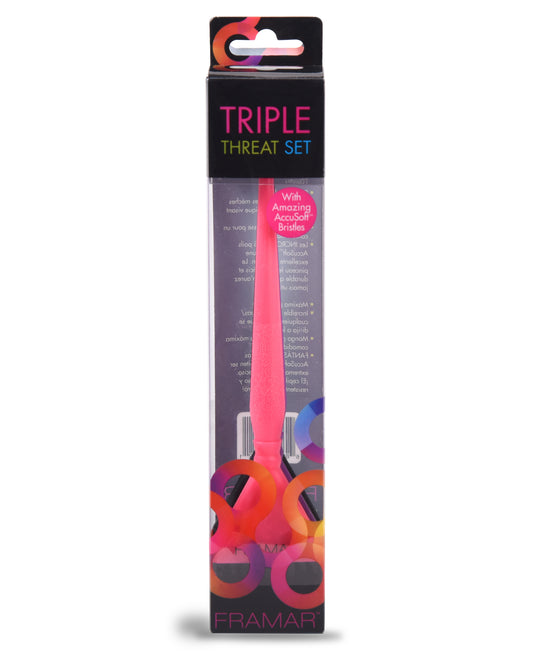 Framar Triple Threat Brush 3/pk
