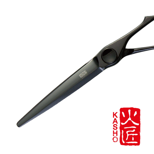 Kasho KML 6.5'' Right-Handed Offset Black Scissors