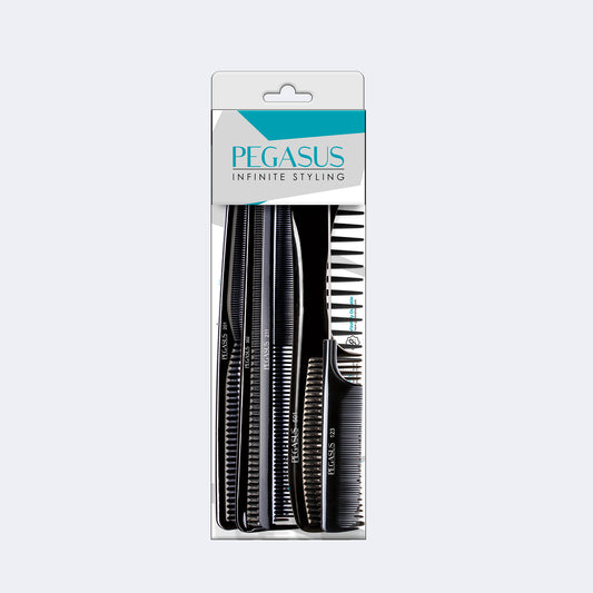 Pegasus Hard Rubber Combs Starter Kit (6 pcs)
