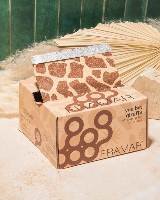 Framar 5X11 Embossed You Bet Giraffe Foil