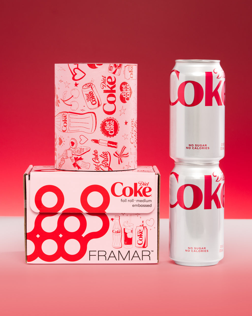 Papier Alum Framar Texturisé 1lb "Diet Coke"