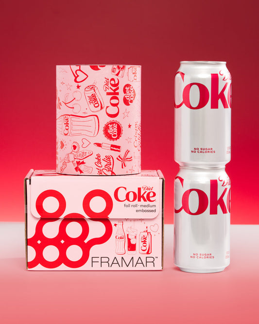 Papier Alum Framar Texturisé 1lb "Diet Coke"