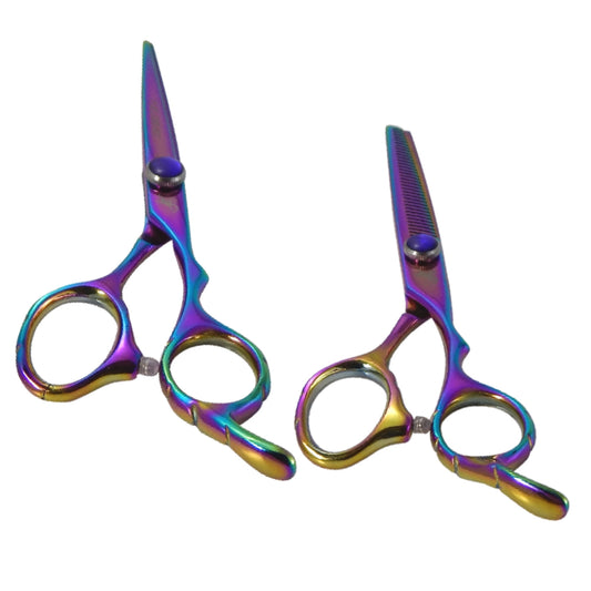 Tribal Scissor Rainbow Cutting/Thinning 5.5'' Right Handed Kit
