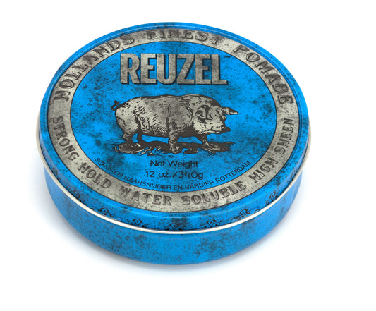 Reuzel Blue Strong Water Soluble Pomade - 12oz