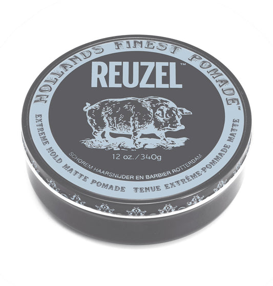 Reuzel Extreme Hold Matte Pomade - 12oz