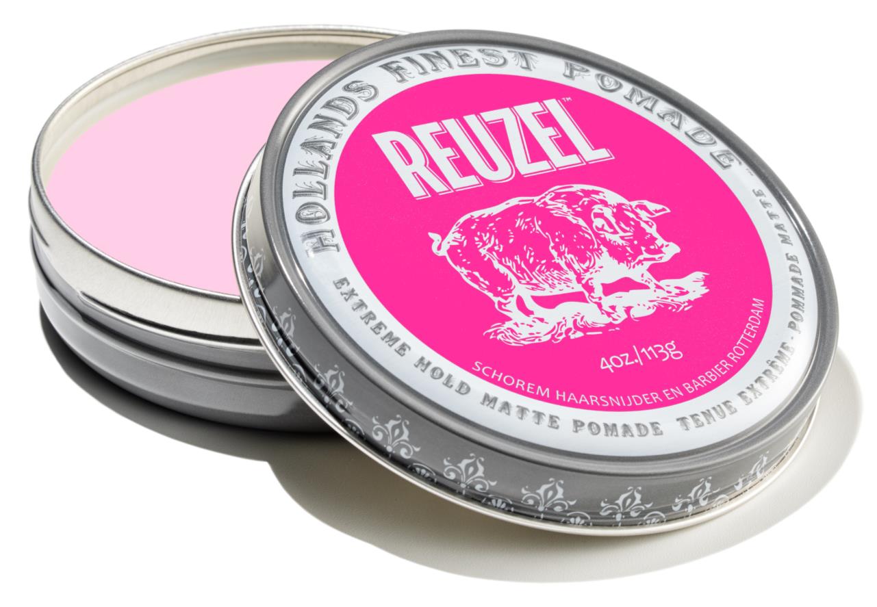 Pommade Reuzel Tenue Extrême Mat Rose - 4oz
