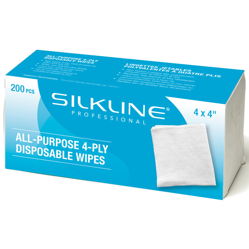 Silkline multipurpose wipes 4x4 200/box