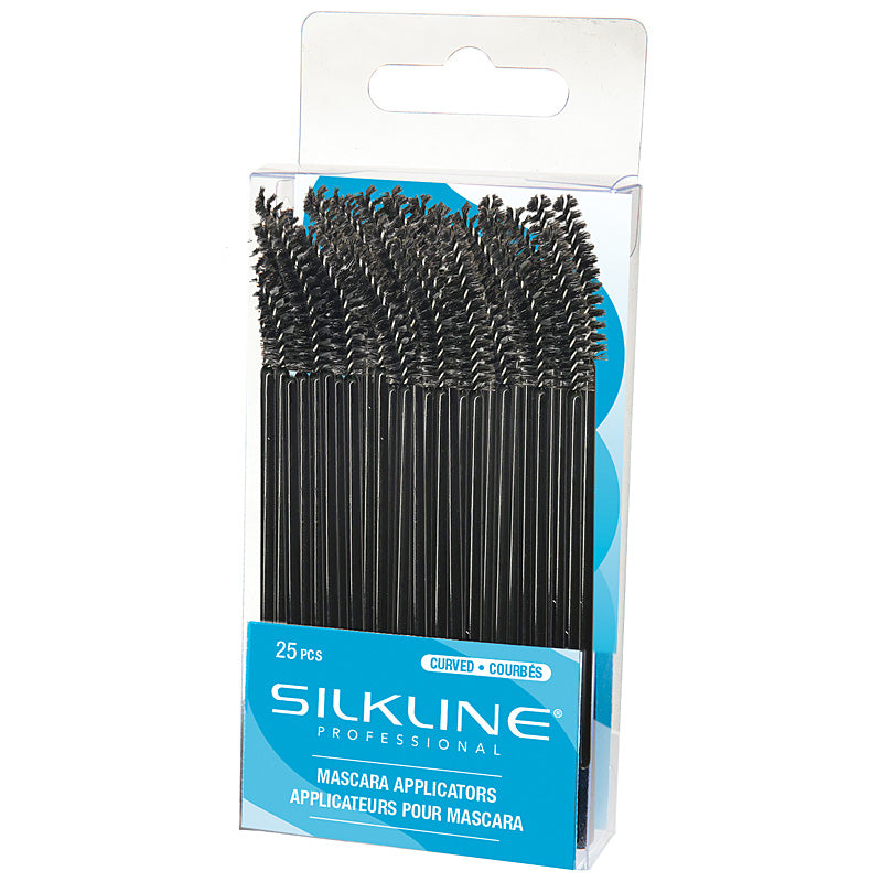 Silkline disposable curved mascara applicator 25/pkg.