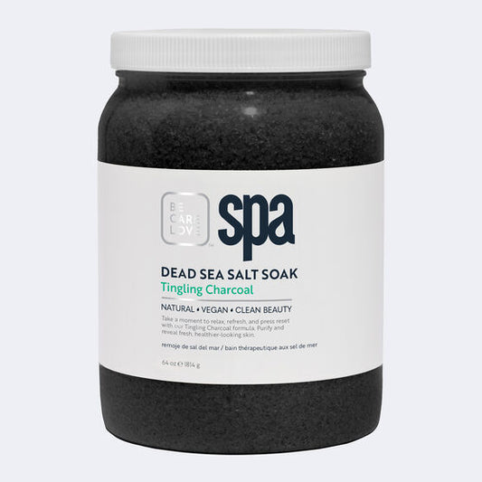 SPA Tingling Charcoal Sea Salt Soak 64oz