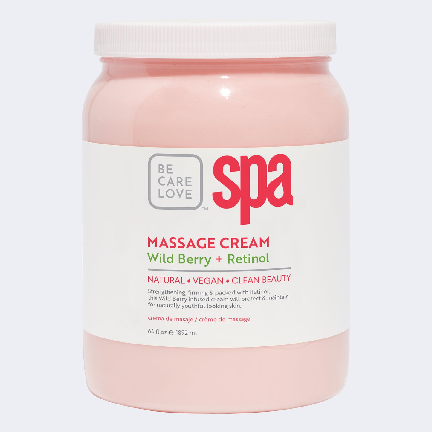 SPA Wild Berry + Retinol Massage Cream 64oz