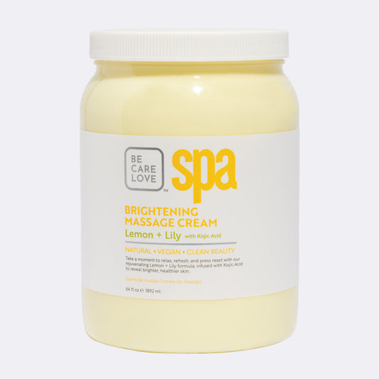 Crème à massage SPA Citron + Lys avec acide kojique 64oz