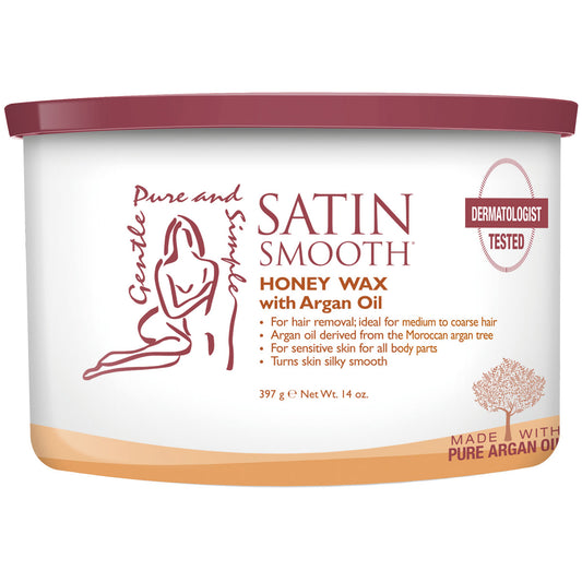 Satin Smooth Honey/Argan Oil Wax 14oz