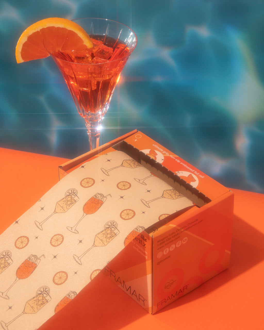 Papier Alum Framar Texturisé 1lb "Puttin' On the Spritz"