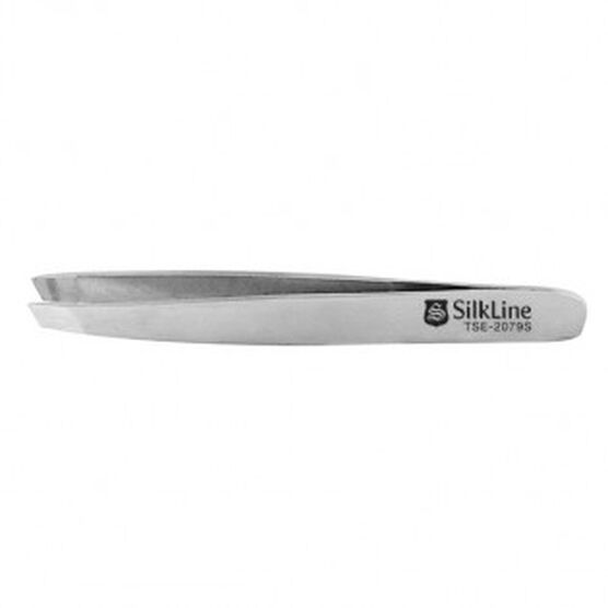 Mini Silkline tweezers with angled tip