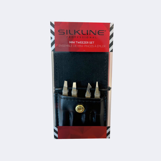 Silkline Mini Tweezers Metalix Set Display 16/set