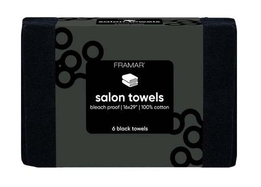 Framar Black Cotton Towels
