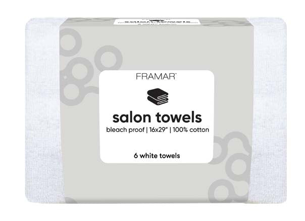 Framar White Cotton Towels