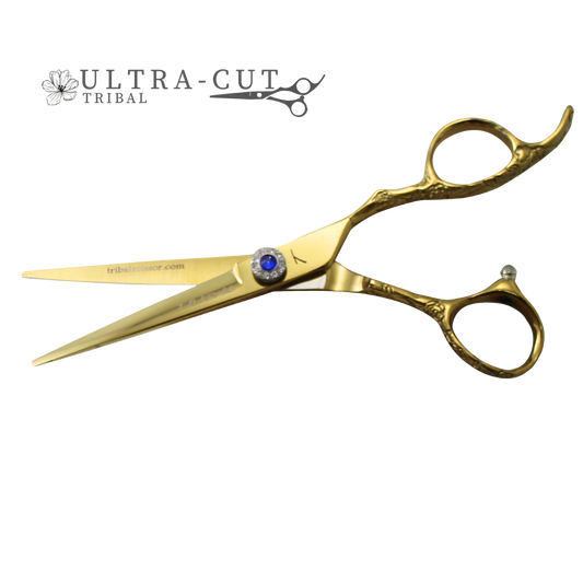 Tribal Scissor Ultra-Cut Blues Rose & Gold Cutting/Thinning 6'' Right Handed Kit