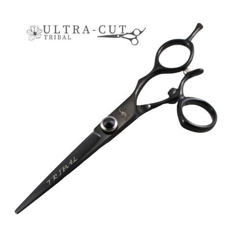 Tribal Ultra-Cut Twist Black Scissor 6" Right Handed