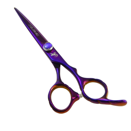 Tribal Scissor ST-5 Cutting/Thinning 5.5'' Purple Right Handed Kit